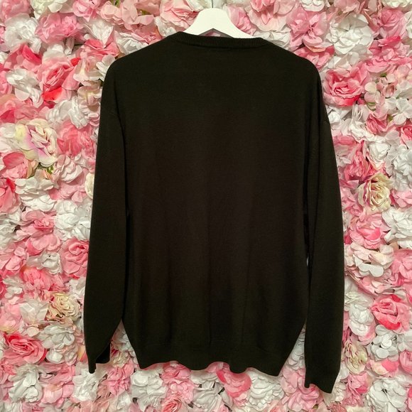 Van Heusen Argyle Long Sleeve Sweater Sz XL - Picture 4 of 4
